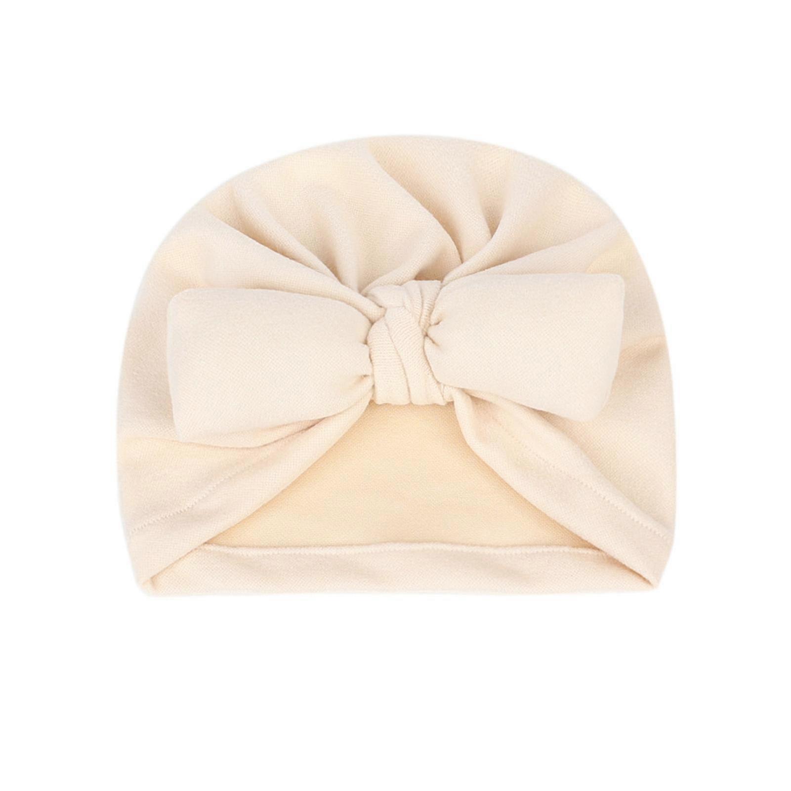 全搭配婴儿毛线帽 精致工艺面料防起球蝴蝶结设计 新生儿帽 适合日常穿着