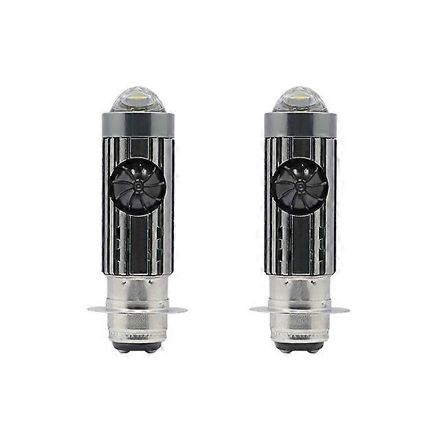 H6 LED Motorcycle Fan Headlight Bulb H6 LED Light Hi-Lo Beam Light Lamp Bulb Motorcycle Auxiliary Lights Led Headlight 6500K 12V