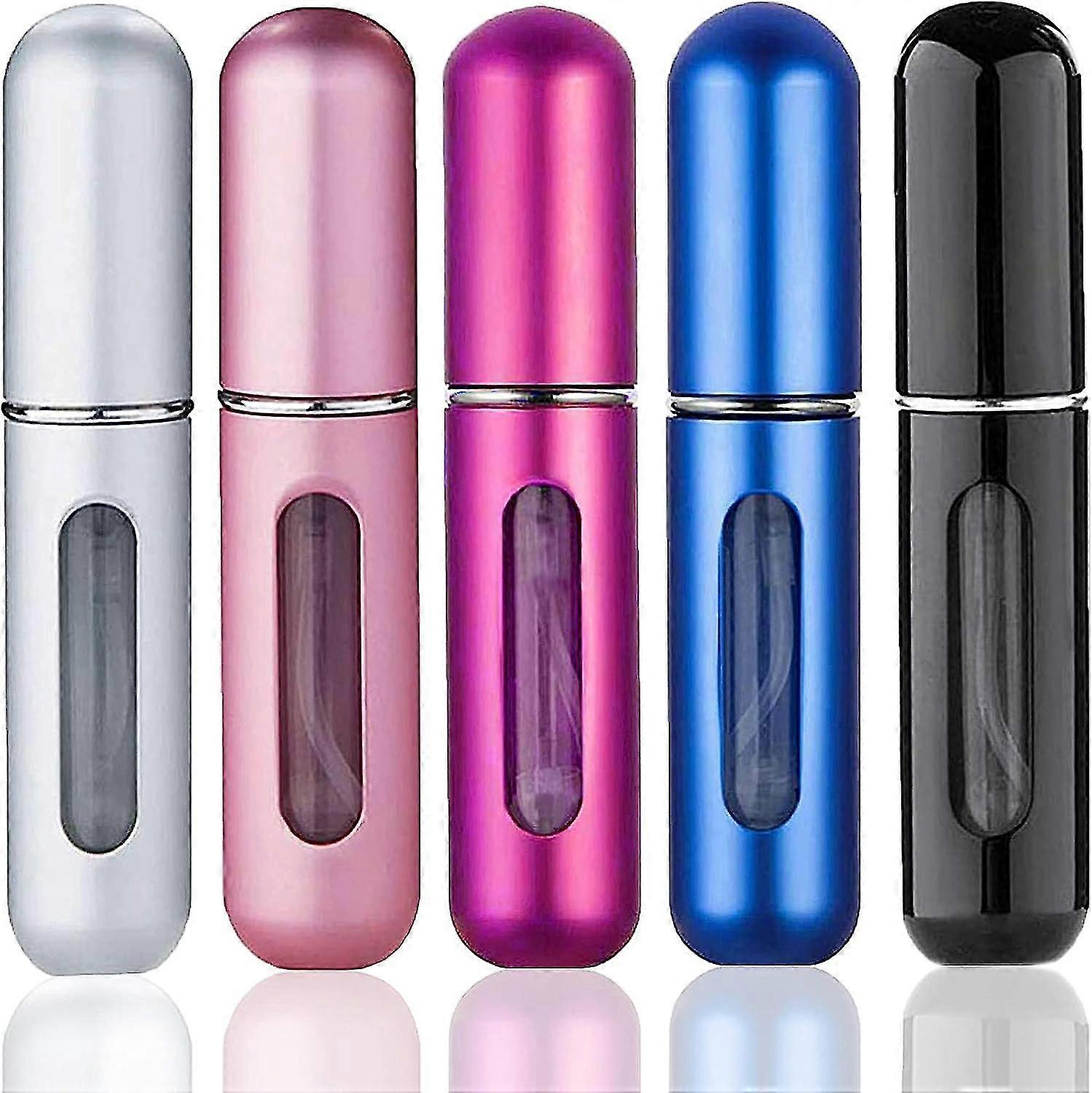 Perfume Atomiser Refillable 5 Pcs Travel Perfume Bottle Mini 5 Ml Atomizer Spray Bottle Portable Empty Fragrance Bottle Container
