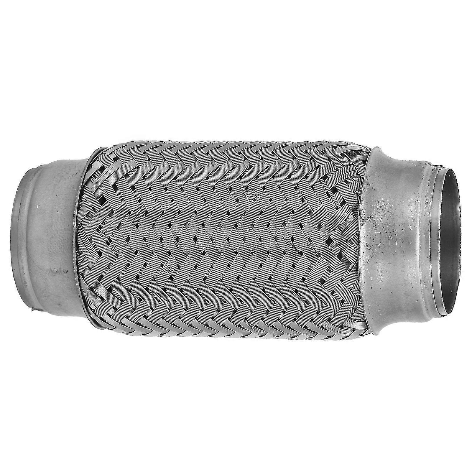 Rustfritt stål Flex Pipe Dobbeltflettet 50x155mm for bilbusser