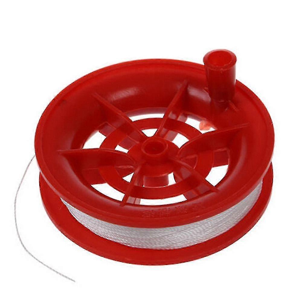50m Twisted String Line Red Wheel Kite Reel Winder
