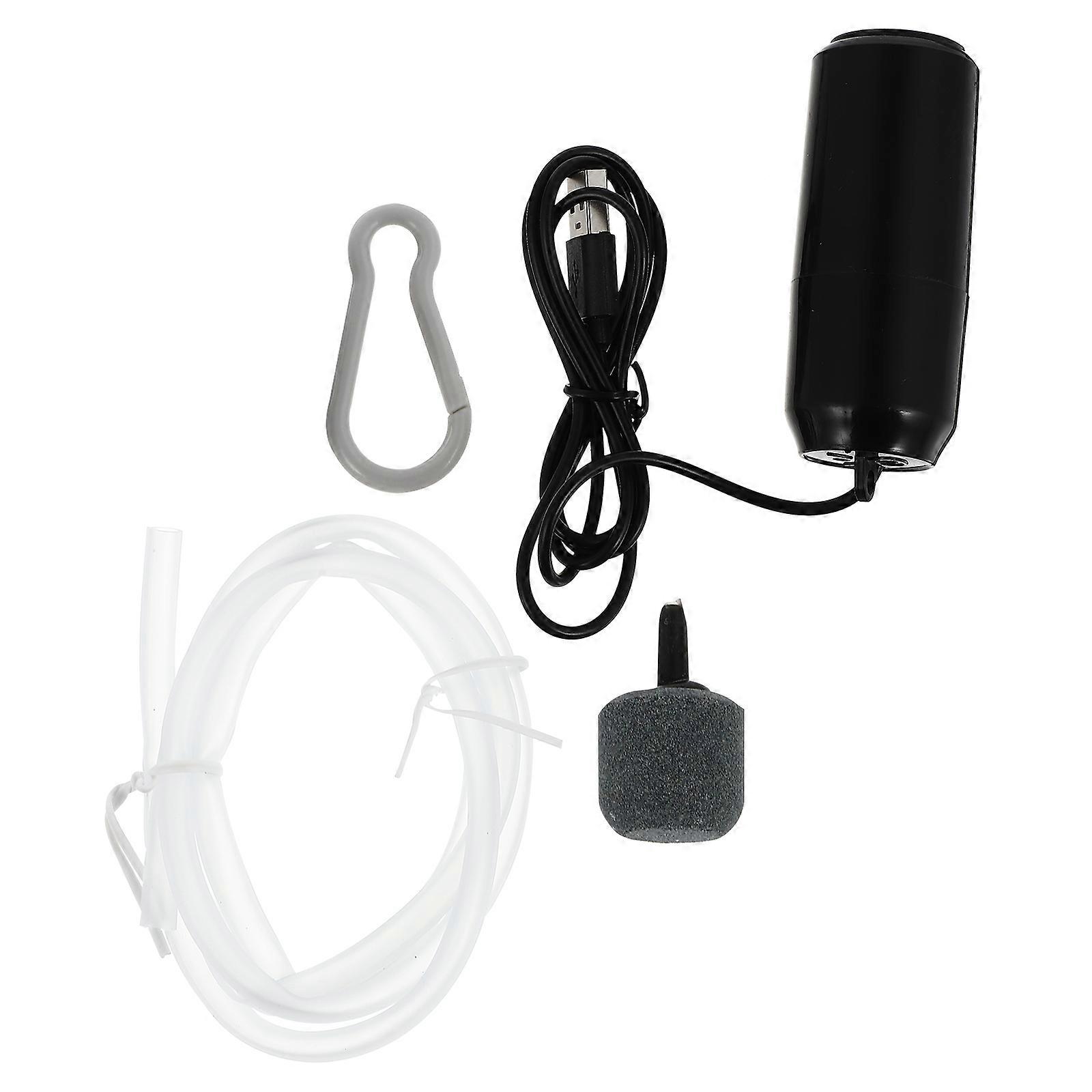 1 set of Mini Oxygen Aerator Aquarium Pump Fish Tank USB Design Oxygenator