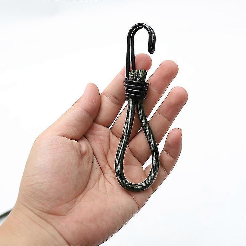 Bungee Cords With Hooks,elastic Bungee Rope With Hooks Metal Shock Cord Hooks For Outdoor Tying Down Tarpaulins