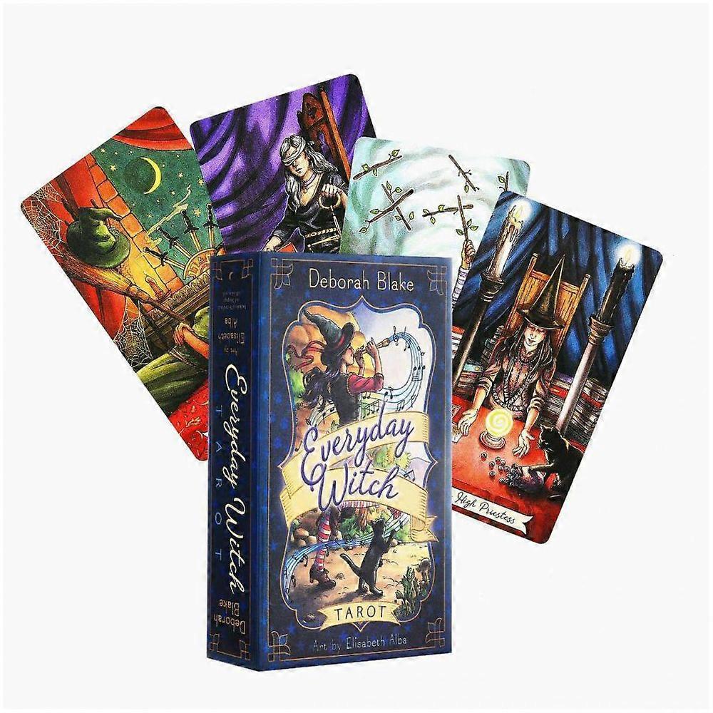 2023 Tarot Cards Cartes de tarot oracle version anglaise jeu de socit ddie la sorcellerie guide d'instructions mystrieux