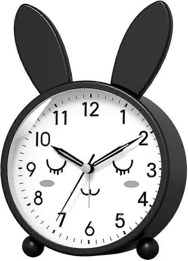 Silent Non -ticking Analog Cute For Kids, Easy Set And Backlight On Demand, Beep Sounds, Gentle Wake,easy To Read Desk/shelf/bedside Clock