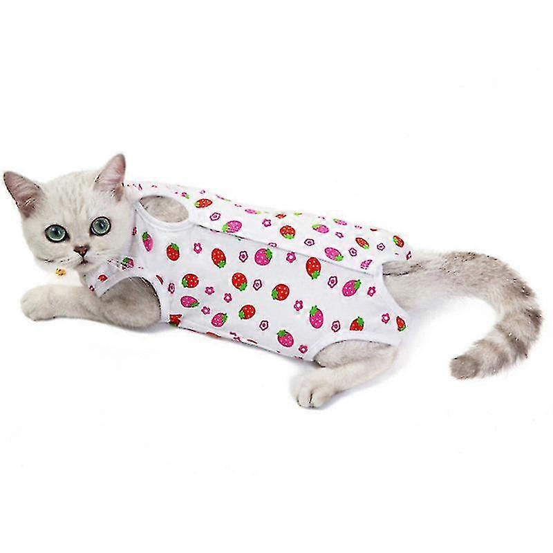 Cat Surgery Recovery Suit för kirurgiska buksår Hem Inomhus Husdjurskläder E-krage Alternativ för katter efter operation Pyjamas Suit