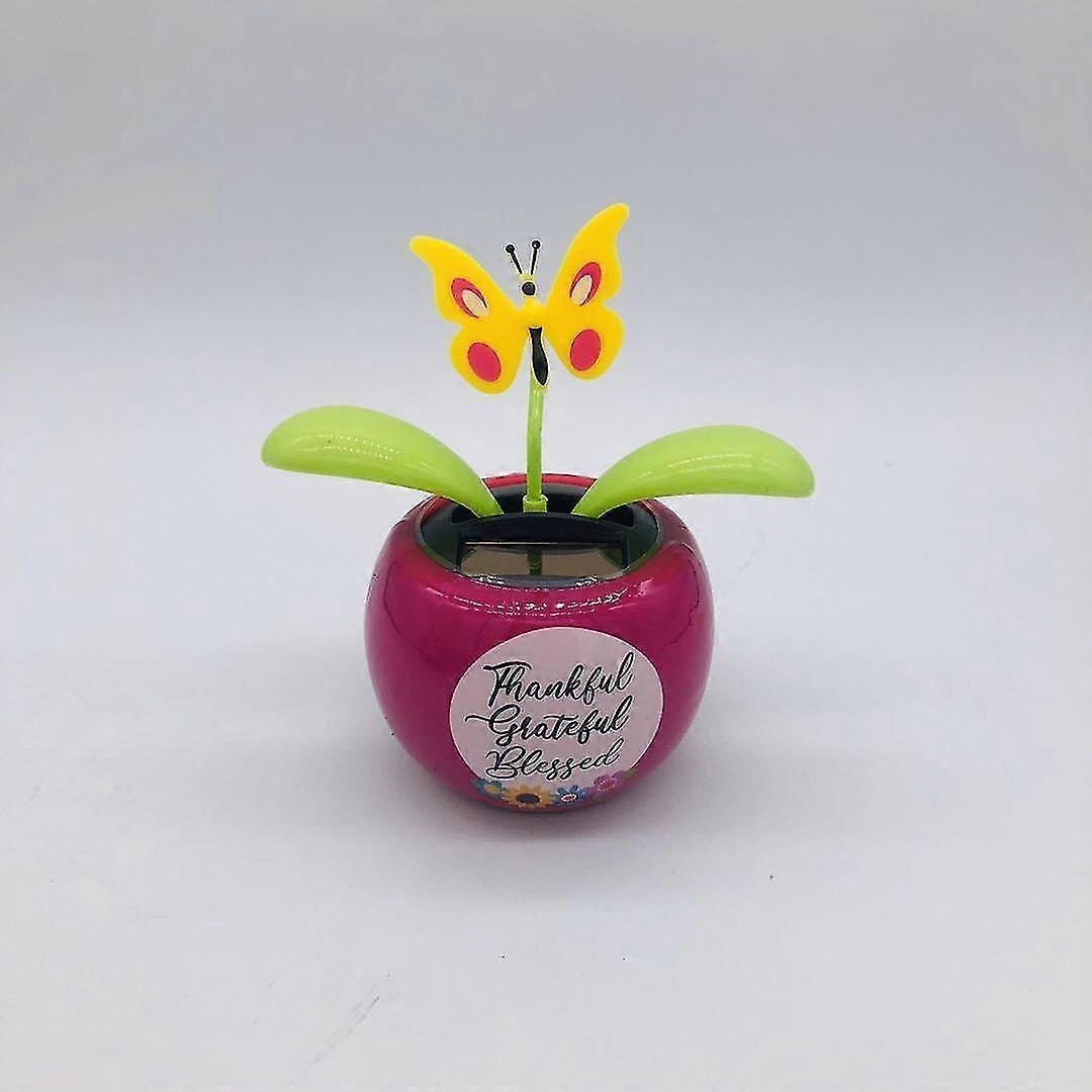 Solar Automatic Swing Sunflower Car Ornament
