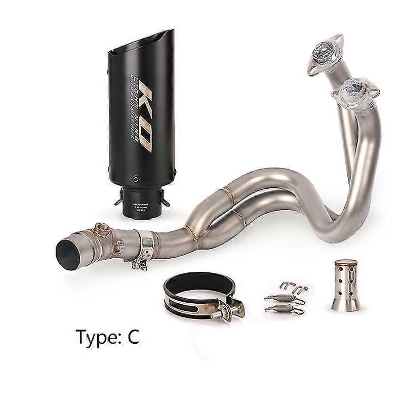 Full Exhaust System For Kawasaki Z650 Z650rs Ninja 650 650r/f Er6n/6f Versys 650 Header Mid Pipe 51mm Muffler Escape Db Killer Boris