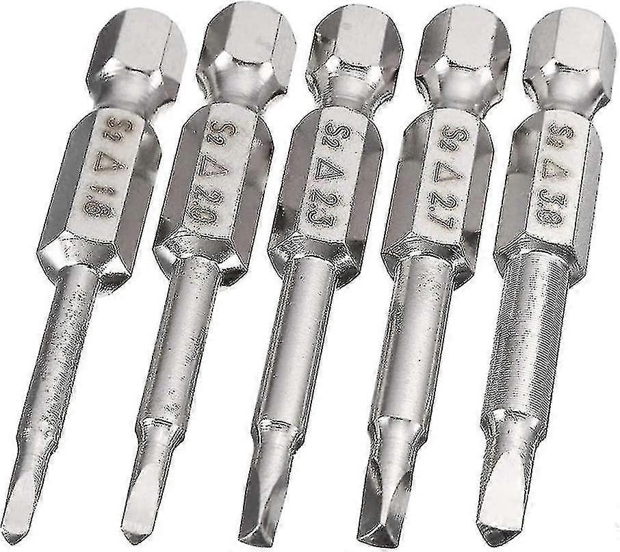 5x1/4"triangle Screwdriver Bits,50mm Hex Shank Magnetic Triangle Head Boris