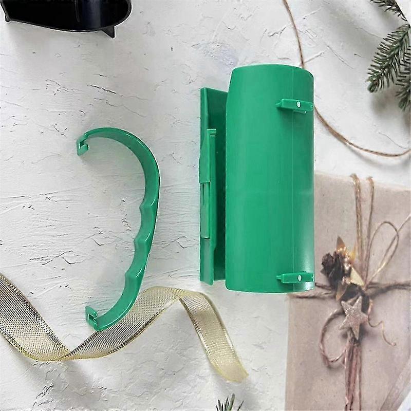 2 db-os ajándékcsomagoló vágó, csomagolópapír adagoló vágó tartóval, tökéletes karácsonyi, születésnapi, esküvői ajándékcsomagoláshoz