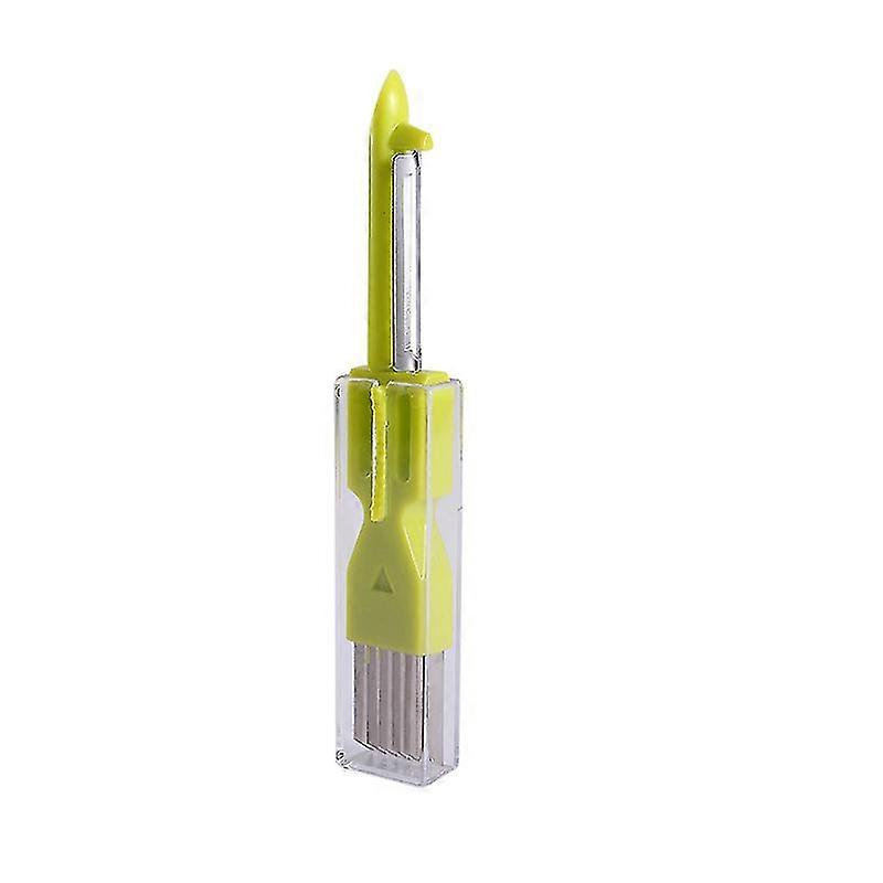 3 In 1 Shred Silk The Knife, 2024 New Multifunctional Stainless Steel Green Onion Slicer, Household Portable Manual Scallion Cutter for Kitchen,Restau