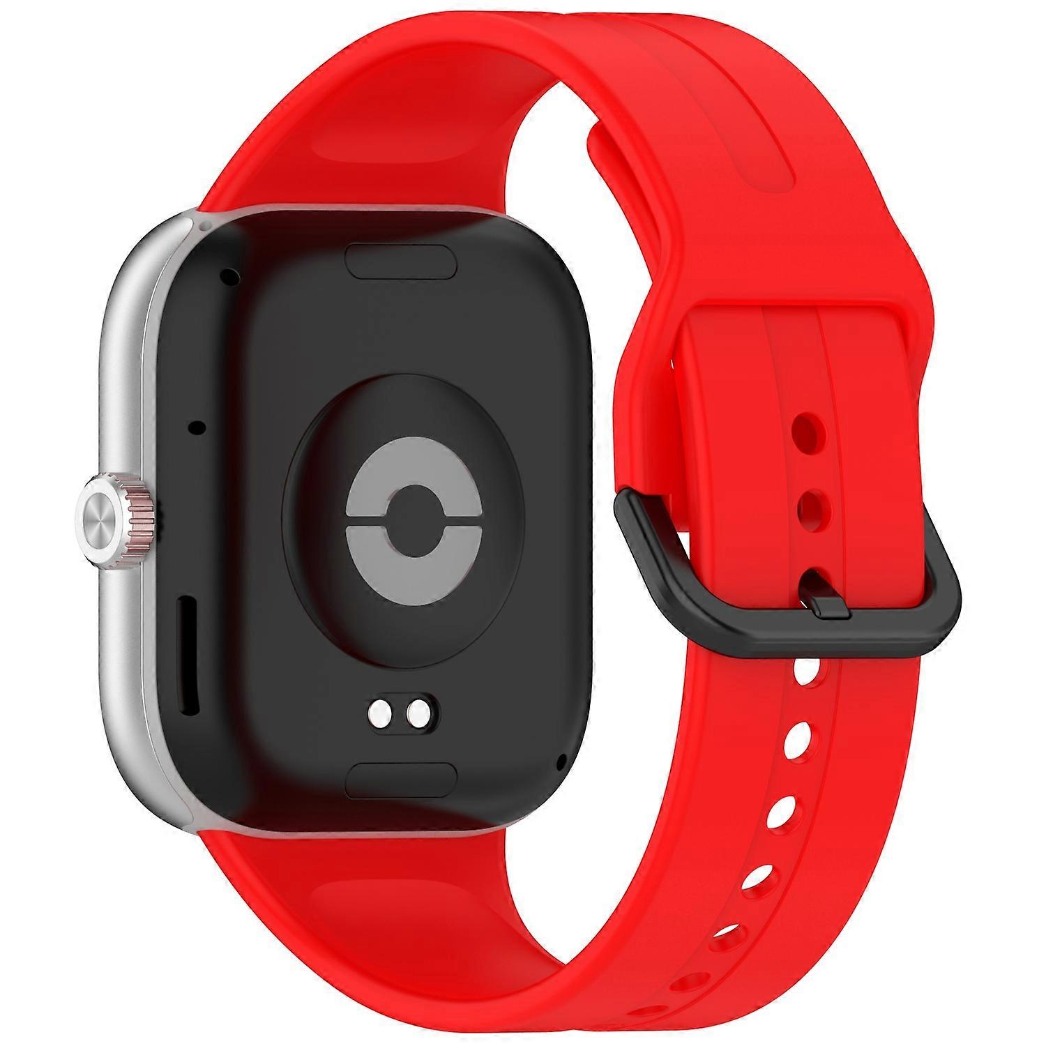 Silicone Strap for Xiaomi Redmi Watch 5 eSIM Watch 5 Watch 4 Smart Band 9 Pro 8 Pro Black Buckle Wat
