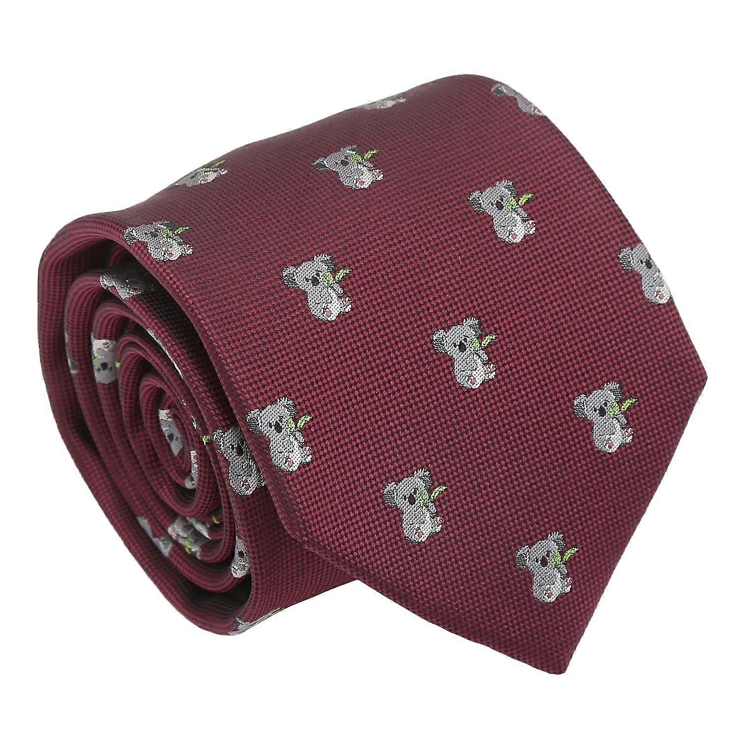 Burgundy Koala Tie
