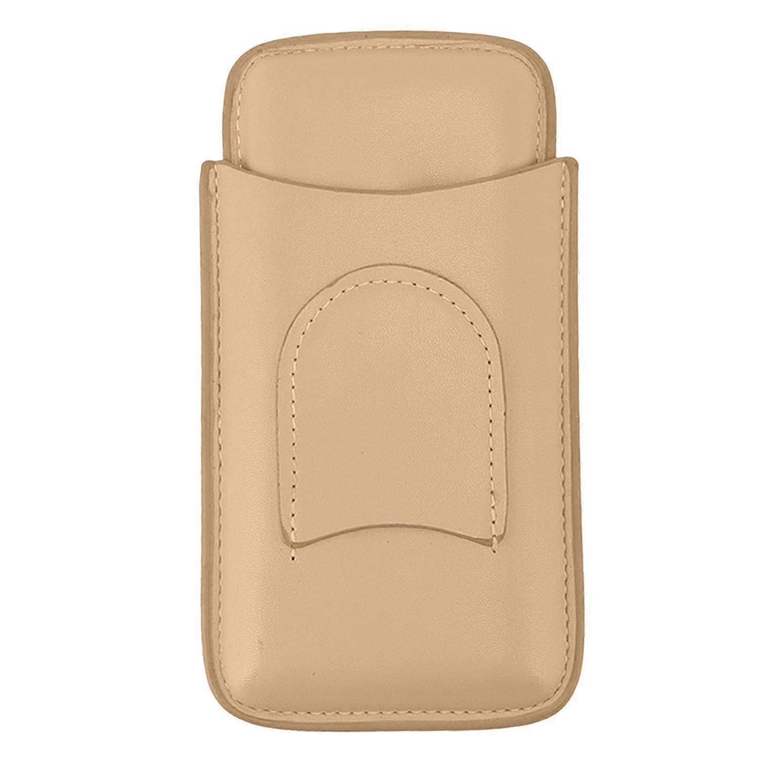 Zigarrenetui High End Leder Mode Tragbarer Reisezigarrenhalter Etui für 3 Zigarren Luxus Gold