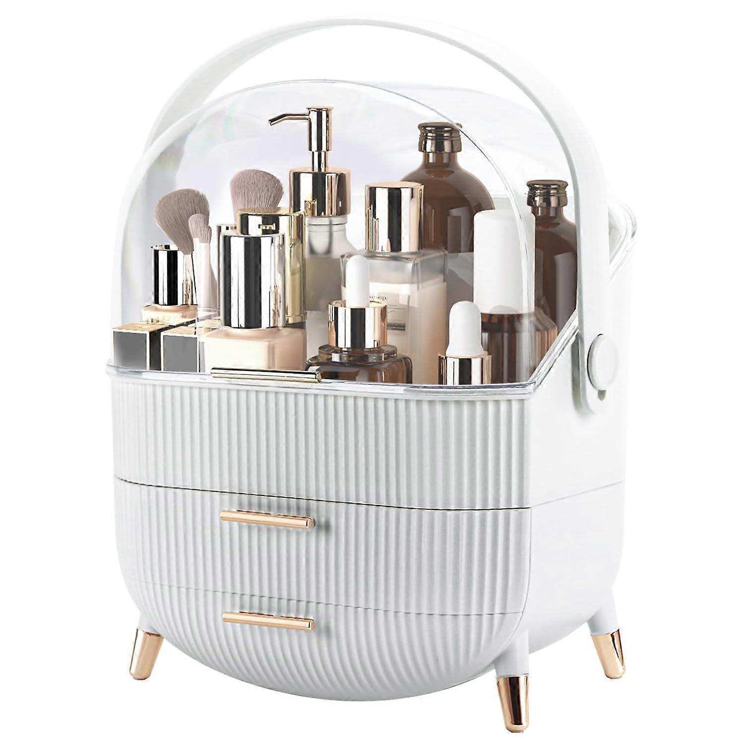 Cosmetic Organizer Inserts for Countertop and Bathroom Use, Multi-Compartment Storage, Acrylic Material, Stylish Design