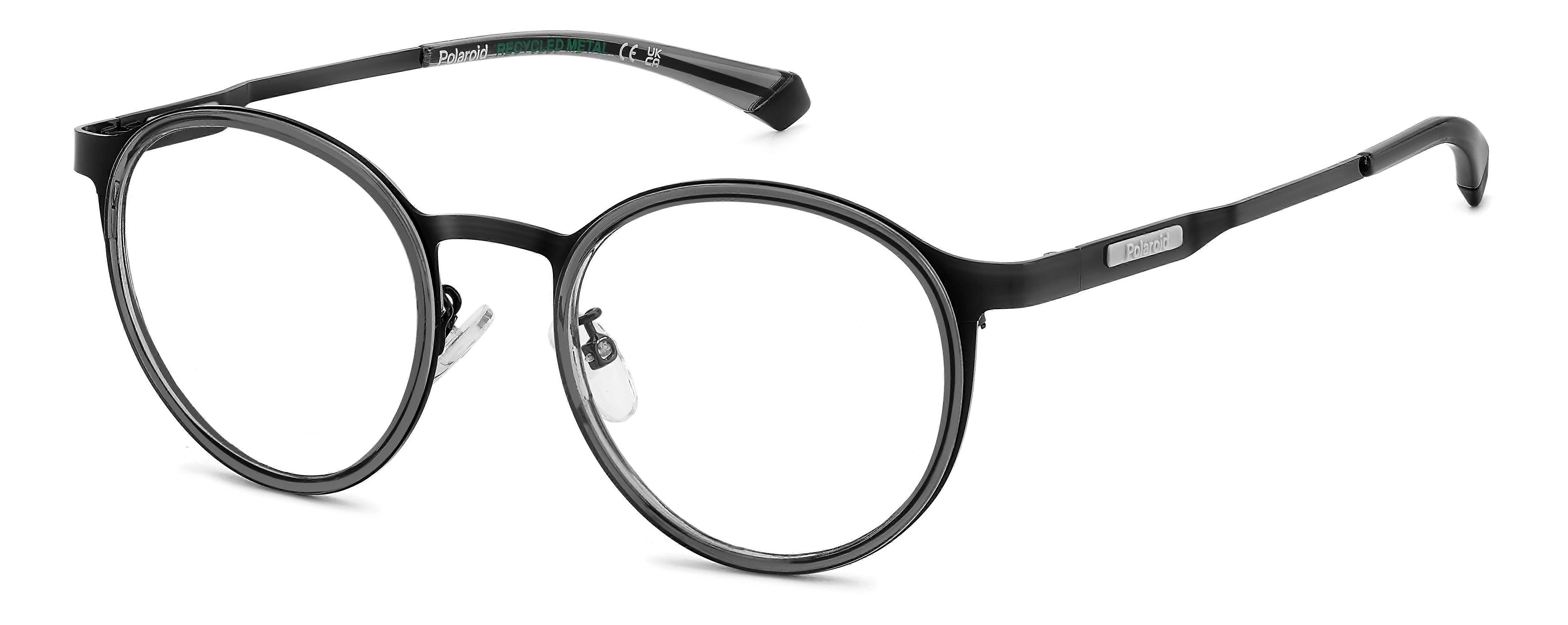 Eyewear Frames POLAROID PLD D550/G 807 BLACK 48/19/145 MAN