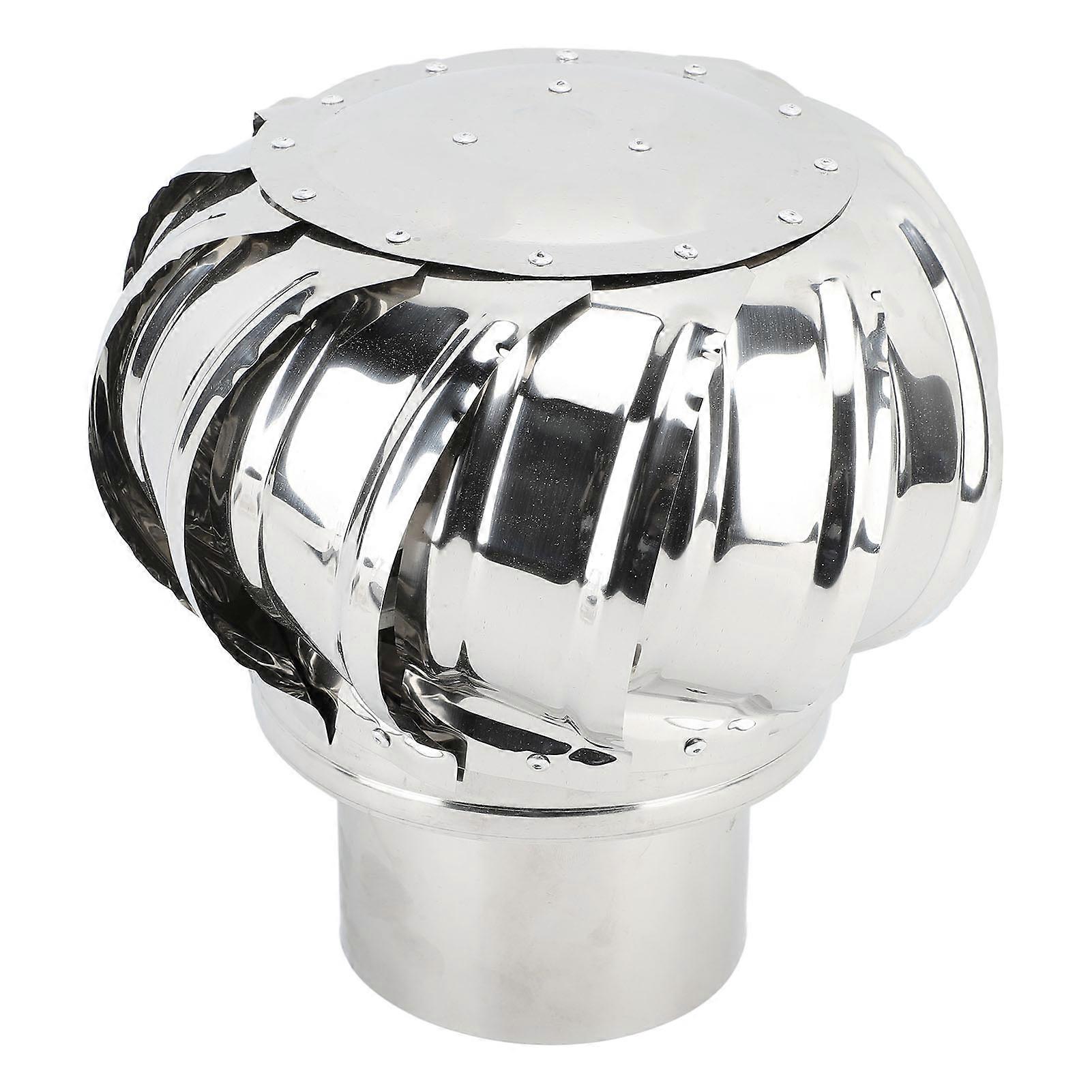 Stainless Steel Chimney Cap Rotating Dustproof Rainproof 11cm