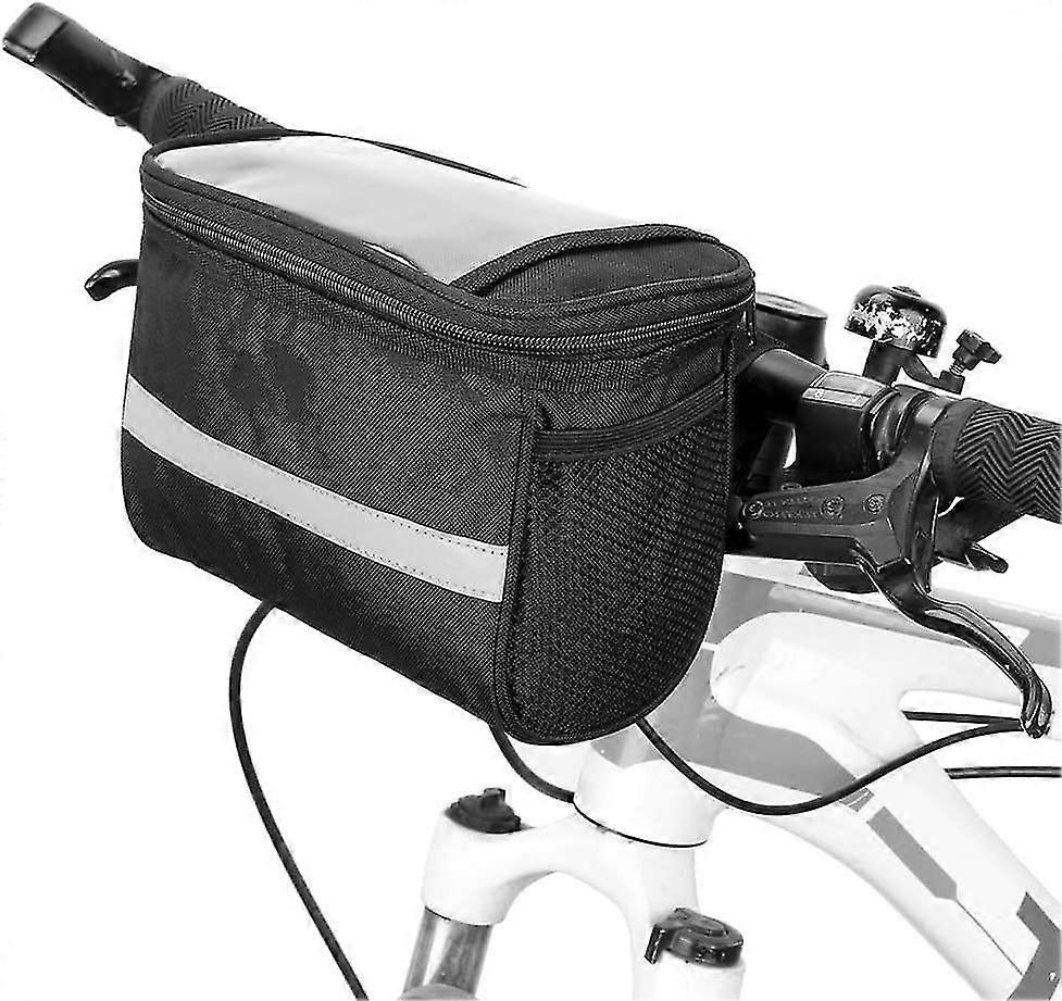 ycle Handlebar Bag Insulated Front Poet Handlebar Bag Basket Pannier Cooler Bag