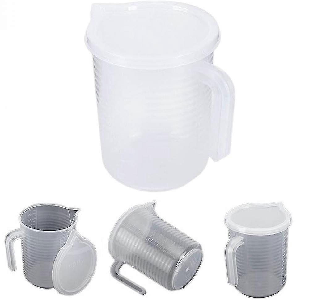 Clear Plastic Measuring Cups with Lid Kitchen Cooking Baking Accessaries Kitchen Utensils(1000ML)