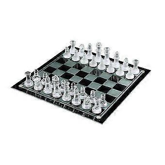 Glass Luxury Elegant International Chess Set Game Small Packaging  Glass Board