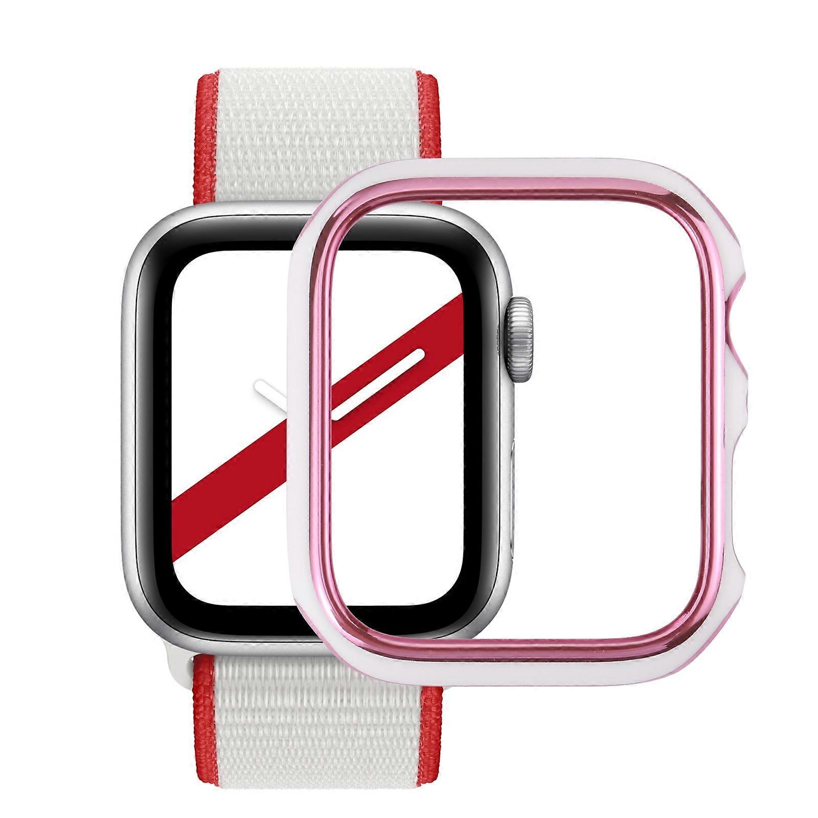 Dual-color Electroplating PC Protective Watch Case For Apple Watch Series 7 & 6 & SE & 5 & 4 44mm