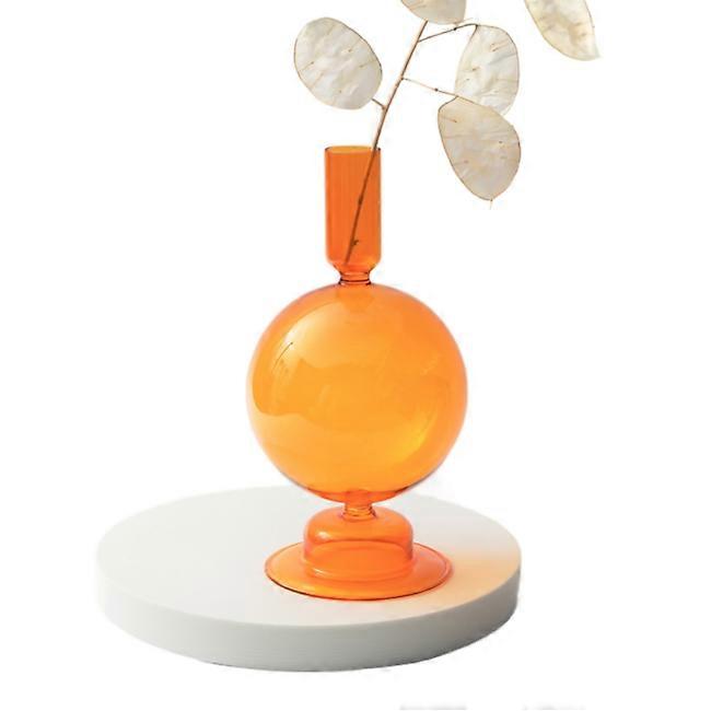 Nneoba Floriddle Taper Candle Holders Glass Candlesticks For Home Wedding Room Decoration Party Glass Vase Table Bookshelf