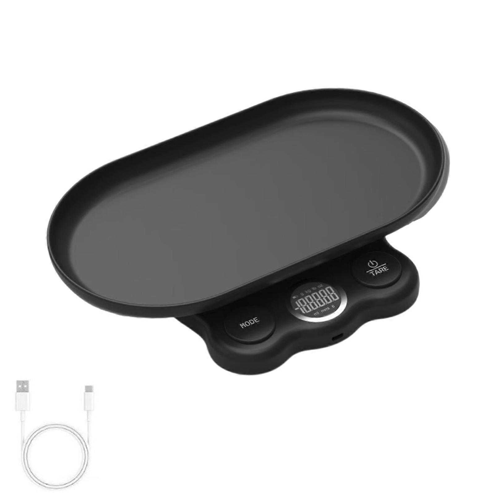 Infant and Pet Scale with Detachable Tray Auto Locking Feature Support Baby Up to 5kg Dog Weighing Scale ABS Texture