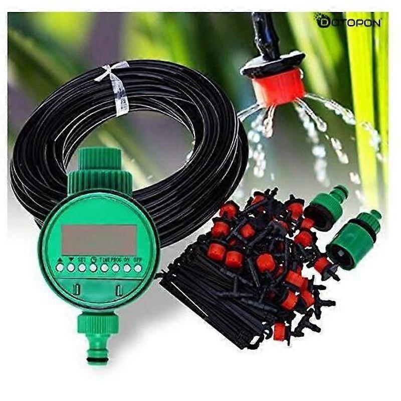 Dotopon25m Micro Drip Irrigation System Atom as Garden Greenhouse Set for Plants Water Dripper Micro Sprinkler