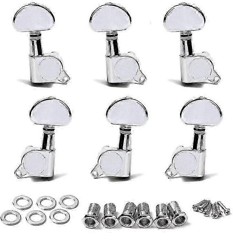 6 st gitarrstämskruvar, 3l3r gitarrstämskruvar, mekaniska stämskruvar för akustisk eller elgitarr, mekaniska stämskruvar för tangenter