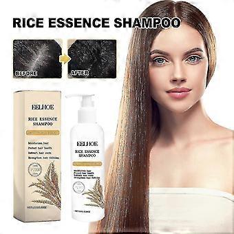 Água de Arroz para o Crescimento do Cabelo, Shampoo de Água de Arroz Shampoo de Crescimento de Cabelo com Biotina, Shampoo para Afinar o Cabelo e Perda de Cabelo