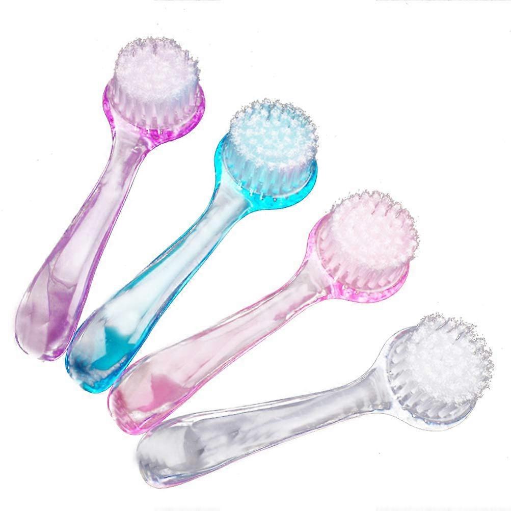 Facial Cleaning Brush Set, Deep Cleansing With Soft Bristles, Ergonomic Grip Handle, Hygienic Cap, Shrinks Pores & Prevents Blackheads, Ideal For