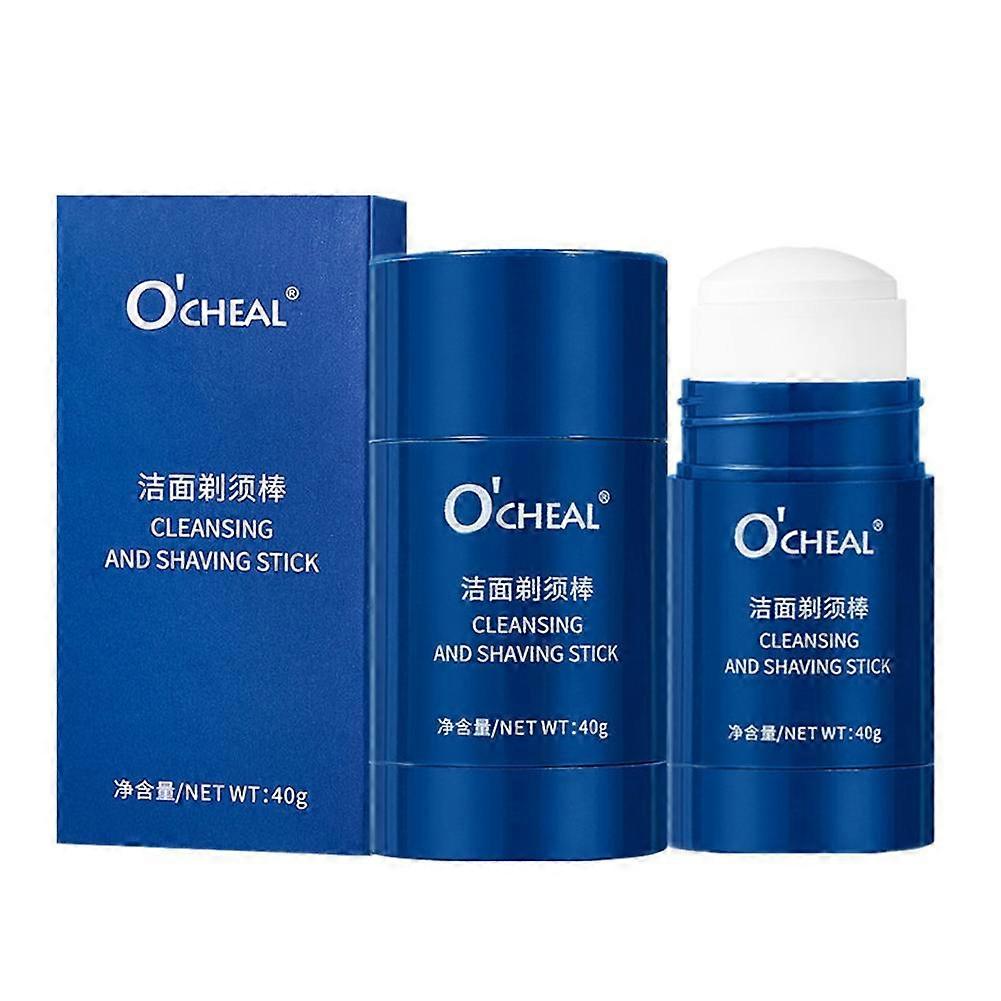 Cleansing Shaving Stick for Men foam Soft Beard Shaving Cream Gel 40g