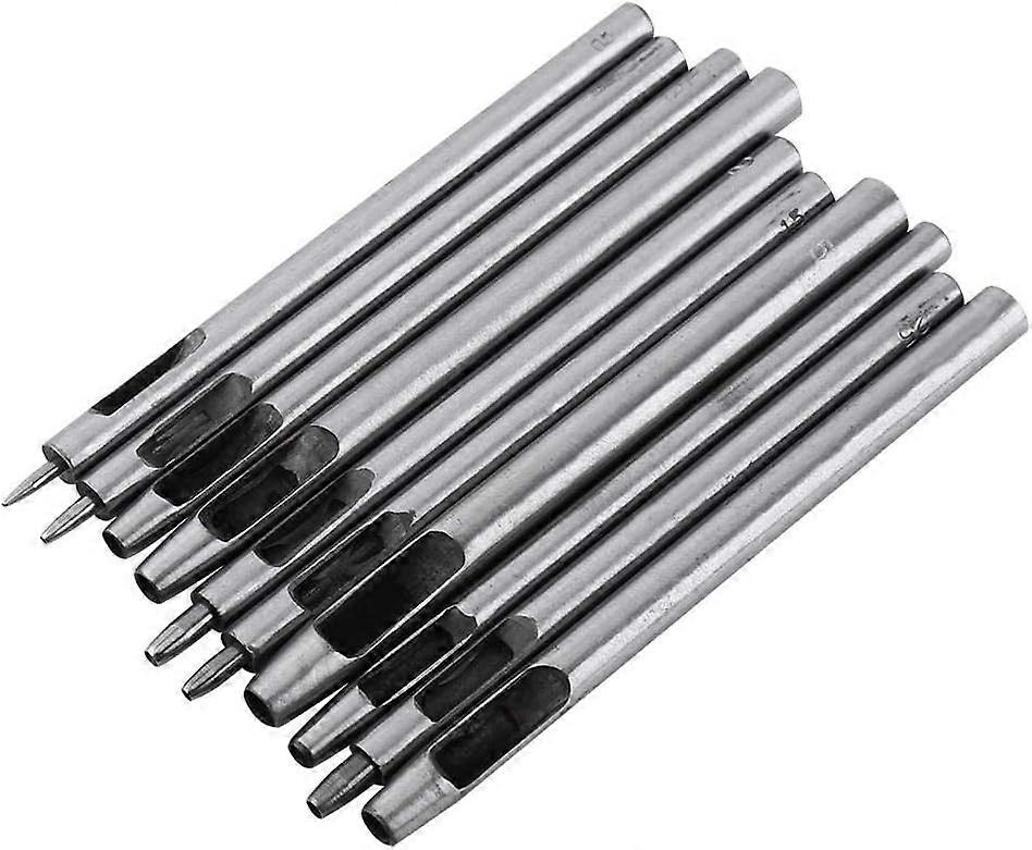 Leathercraft Punching Tool, Sharp Steel Metal Hollow Punch Set for Diverse Projects
