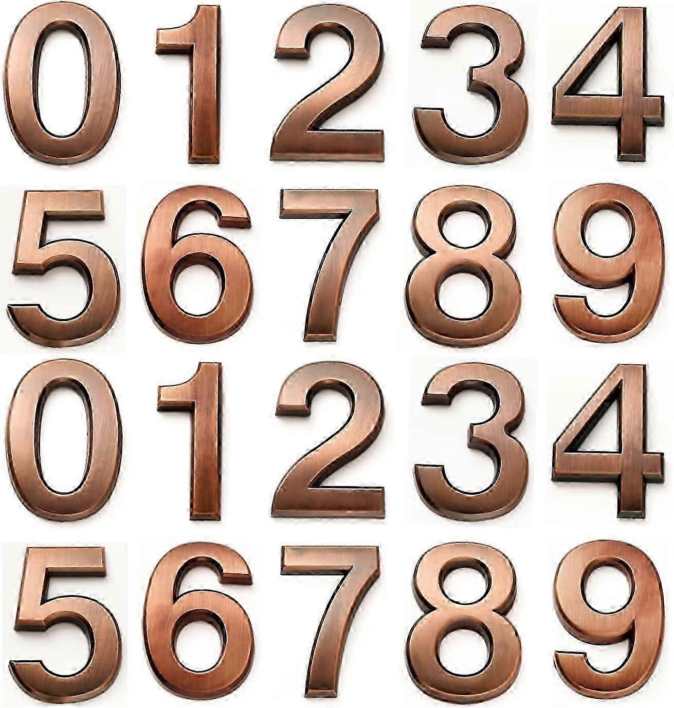 2 Inch Mailbox Numbers, Self Adhesive Door Number Stickers For Home Room, Address Sign Dec