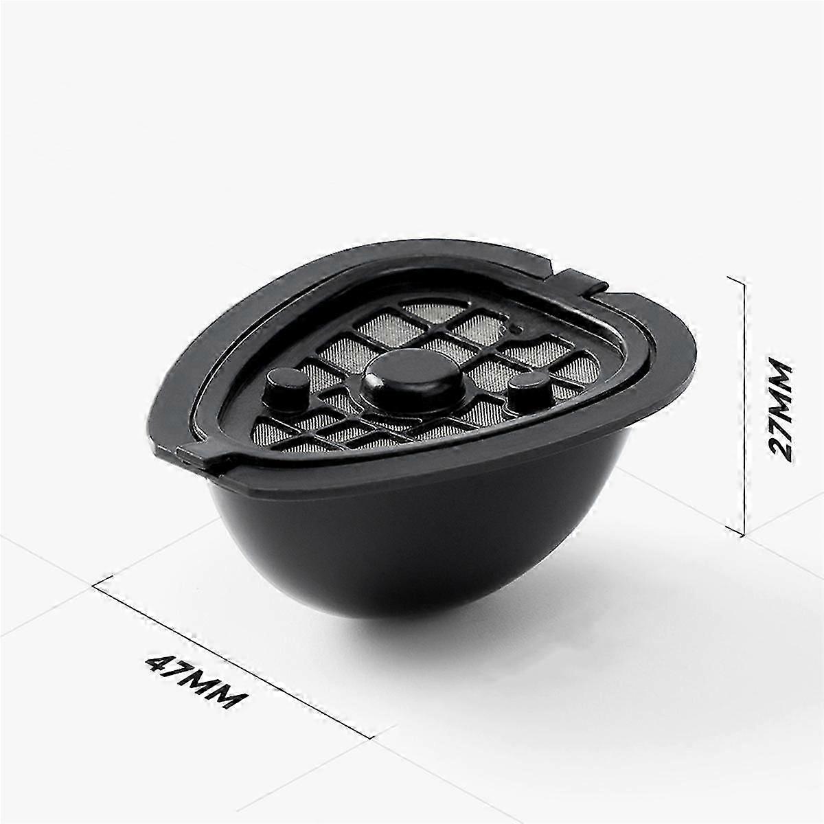 2In1 Coffee Capsule Pod for 9662.62 Machine Refillable Filter Pod Replacement Coffee Capsule and Te js