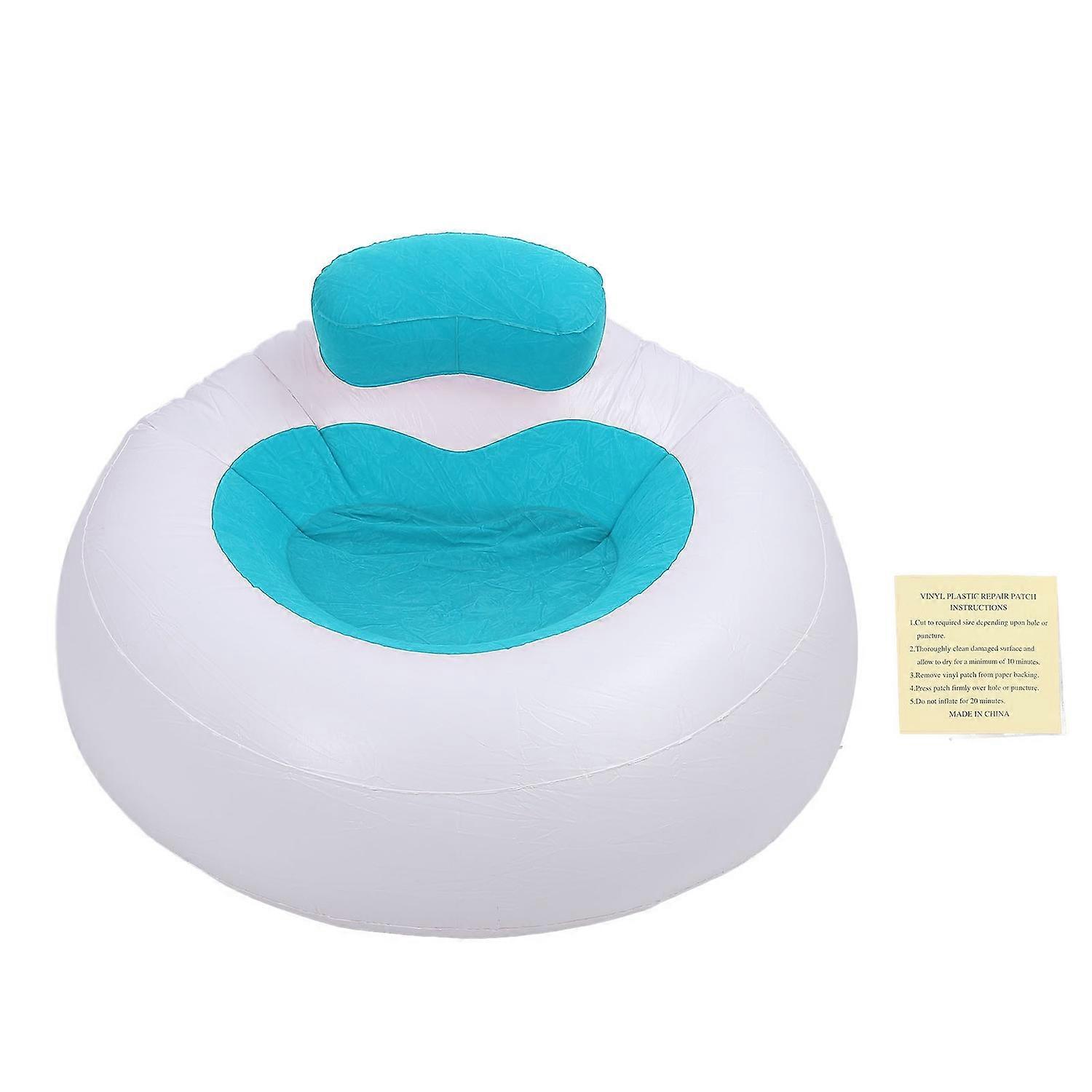 Inflatable Chair Comfortable Supportive Heart Shape Decorative Plush Chair for Bedroom Living Room B