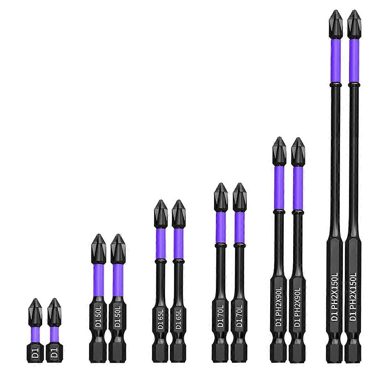12Pcs Upgraded High Hardness and Strong Magnetic Drill Bit