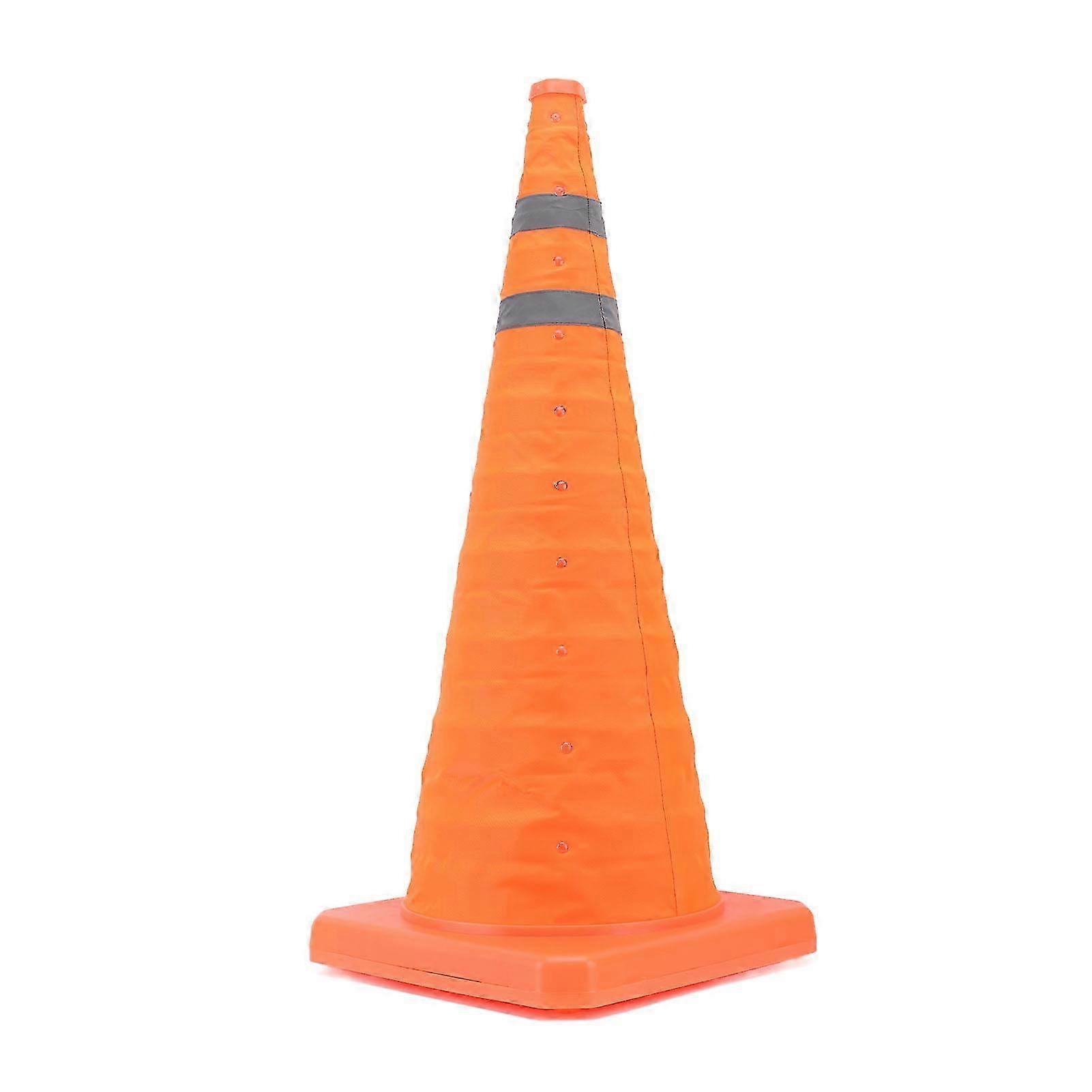 Collapsible Traffic Safety Cone with 2 Reflective Collar Multi Purpose for Car Driving Practice Road Parking