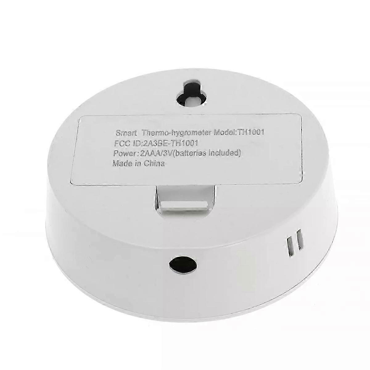 Smart Temperature and Humidity Sensor LCD Screen Display Temperature and Humidity Sensor Voice Assistant Compatible