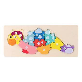 Cartoon Jigsaw Puzzle Animal Learning Brain Teasers Educational Toy for Toddler