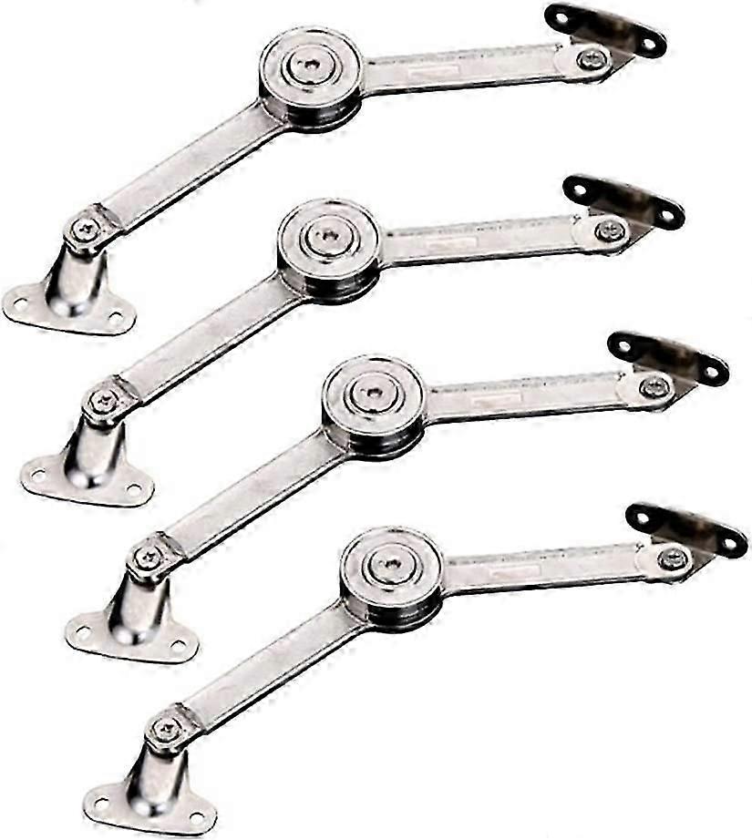 4 Pcs Hydraulic Randomly Stop Hinges Kitchen Cabinet Door Adjustable