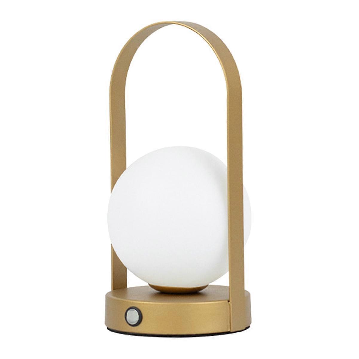 Portable Outdoor Hanging Table Lamp Dimmable Table Lamp Gold