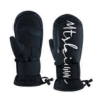 Écrans tactiles résistants au froid Gants de ski Gants d’hiver Gants de neige pour le snowboard Randonnée Gants thermiques étanches en plein air XL Blanc