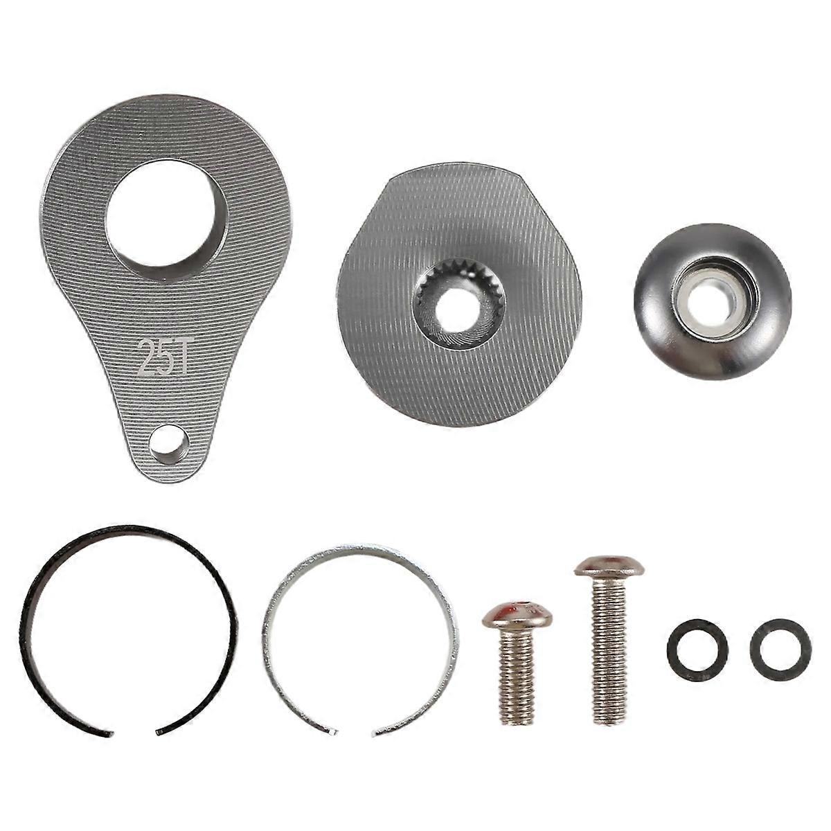 25T Steering Servo Arm Horn 1 Hole for RC Car Parts Titanium Color