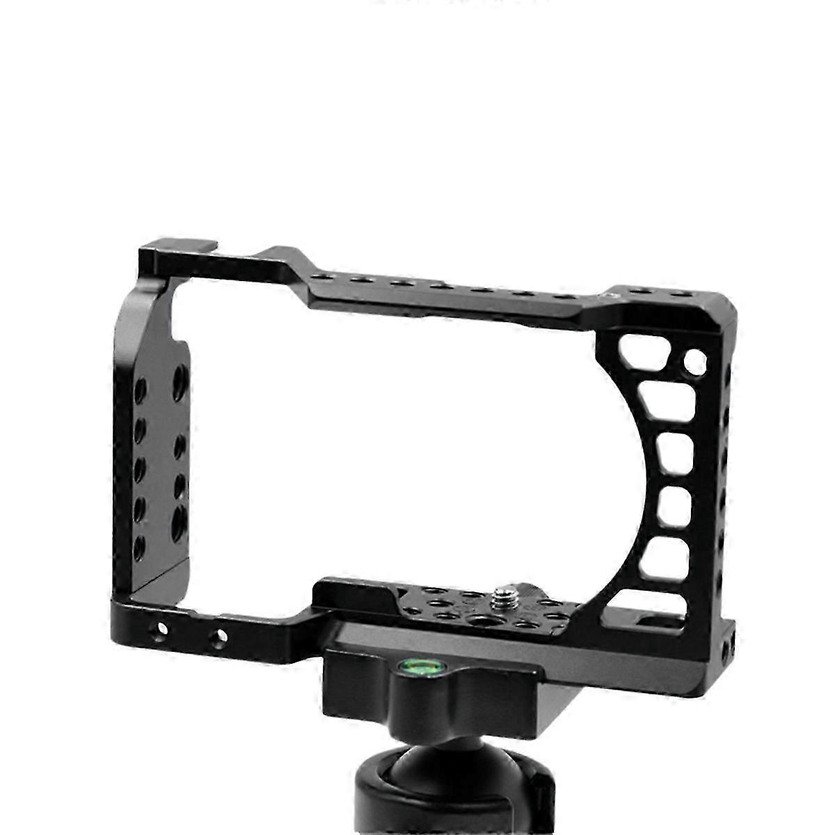 Aluminum Alloy Camera Cage Rig with Cold Shoe Mount for A6000/A6300/A6400/A6500 Cameras