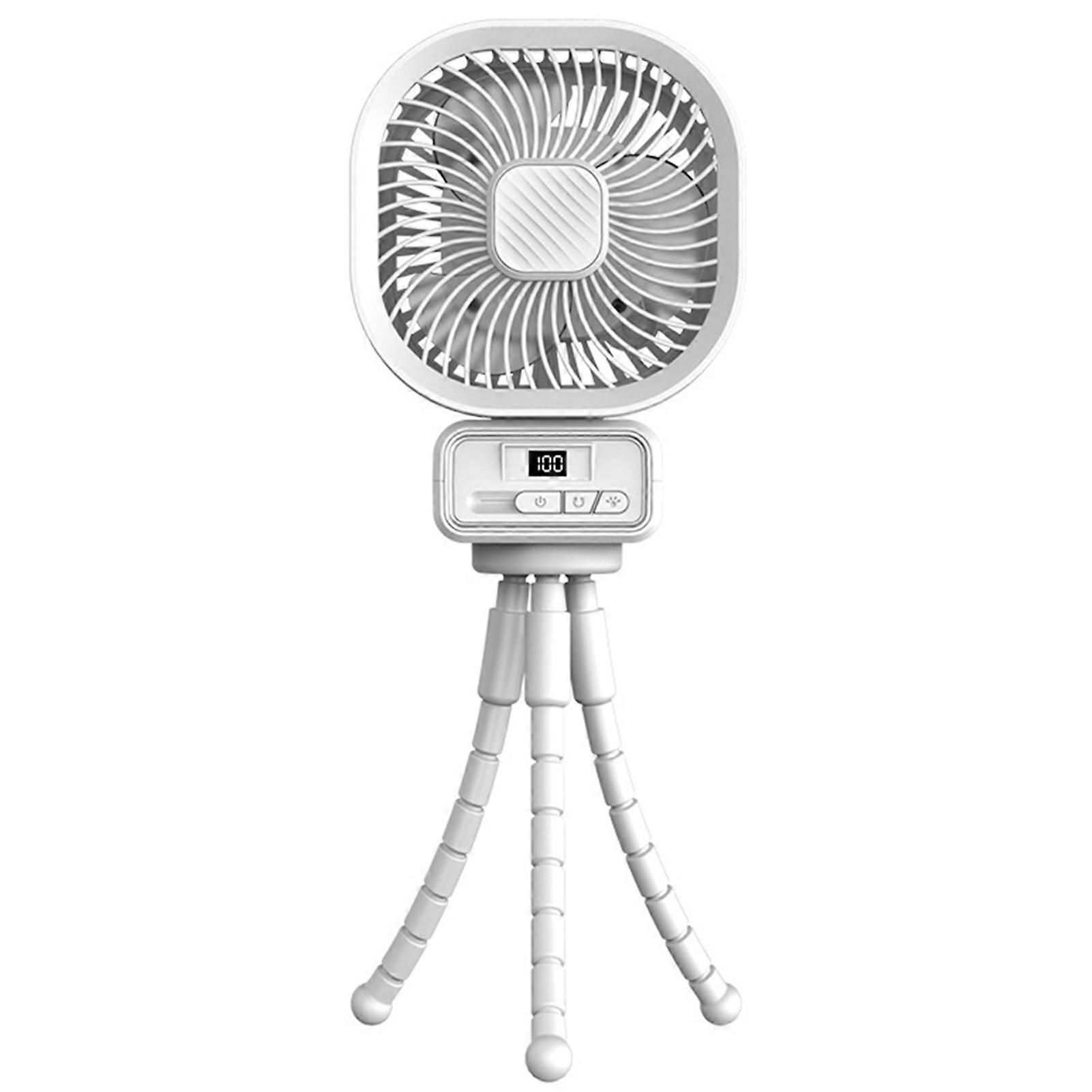 Portable Strollers Fan with Flexible Tripod, 360 Degree Rotate Flexible Tripod Cooling Fan, USB Rechargeable Clip On Mini Fan