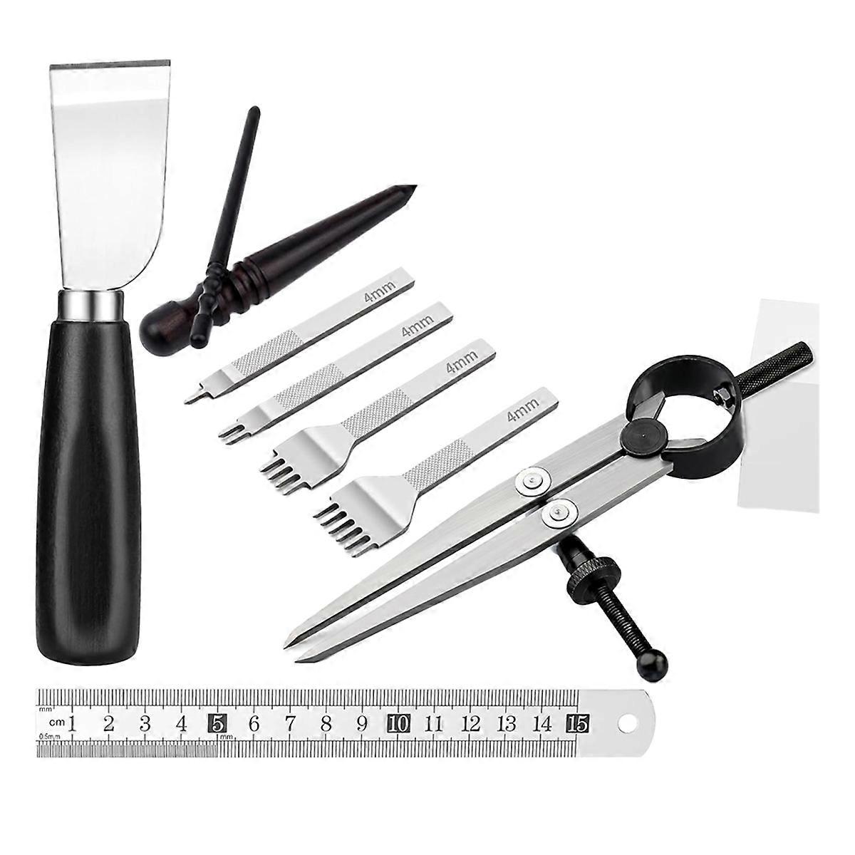 Leather Working Tools Kit Leather Stitching Punch, for DIY Craft