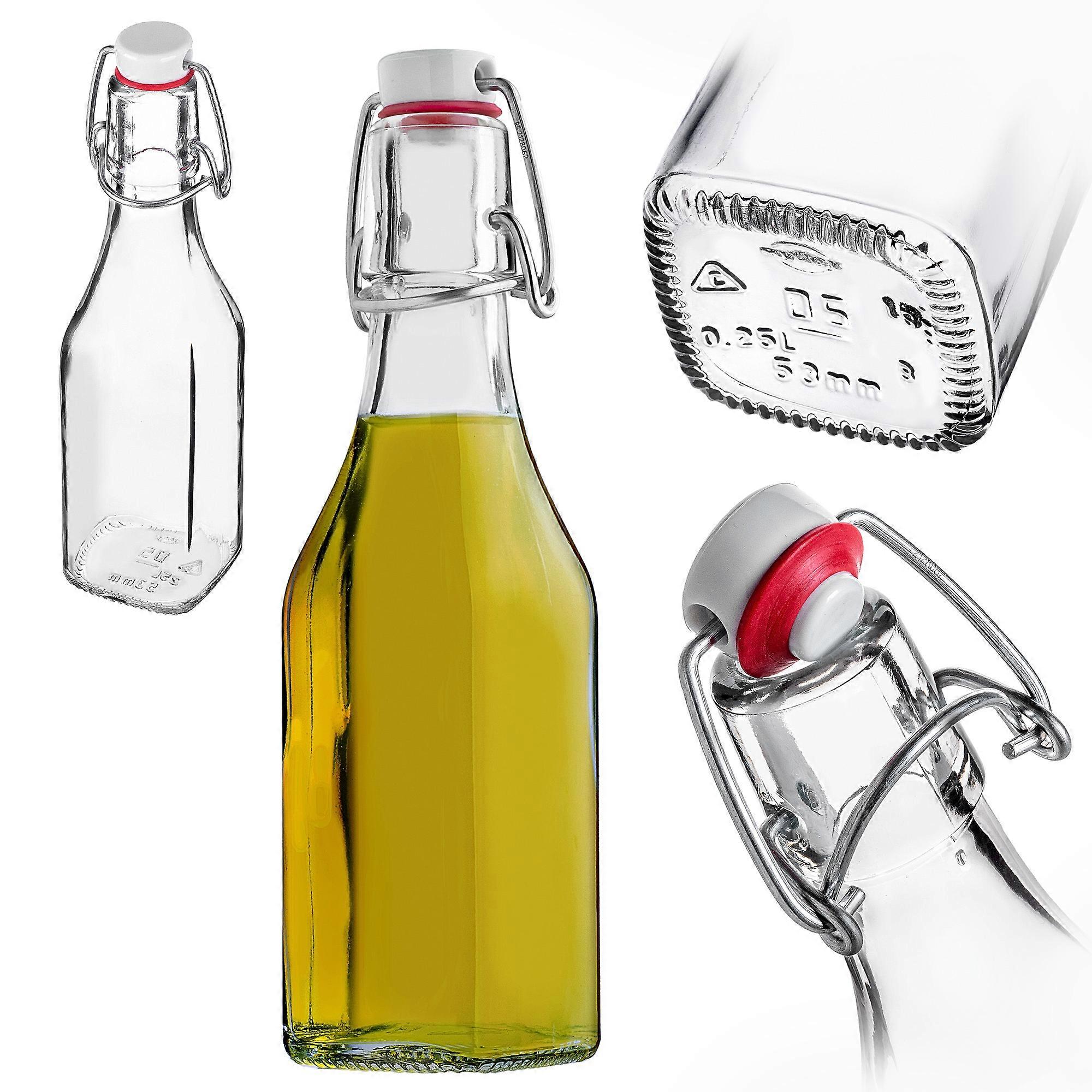 KADAX Glass Bottle 250ml with Mechanical Stopper