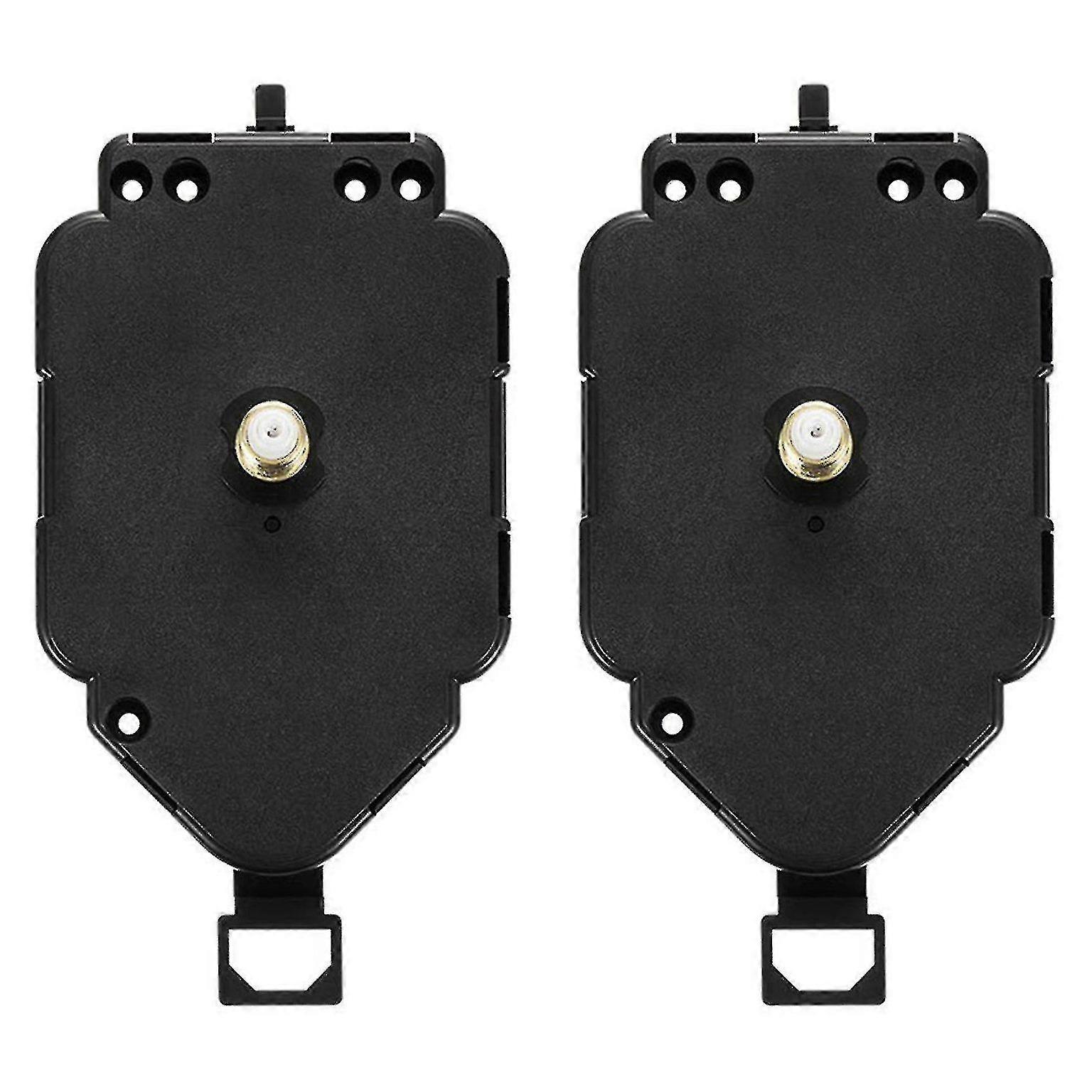 2 Pack DIY Pendulum Quartz Clock Movement Kit - 12mm Shaft for Crafting Unique Wall Clocks