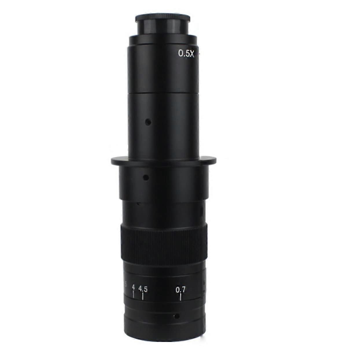 Lab Microscope Accessories 180X 120X 300X 200X 130X Zoom C-Mount Microscope Lens 0.7X~4.5X Magnification 25mm for Video Microscope Camera(180X)